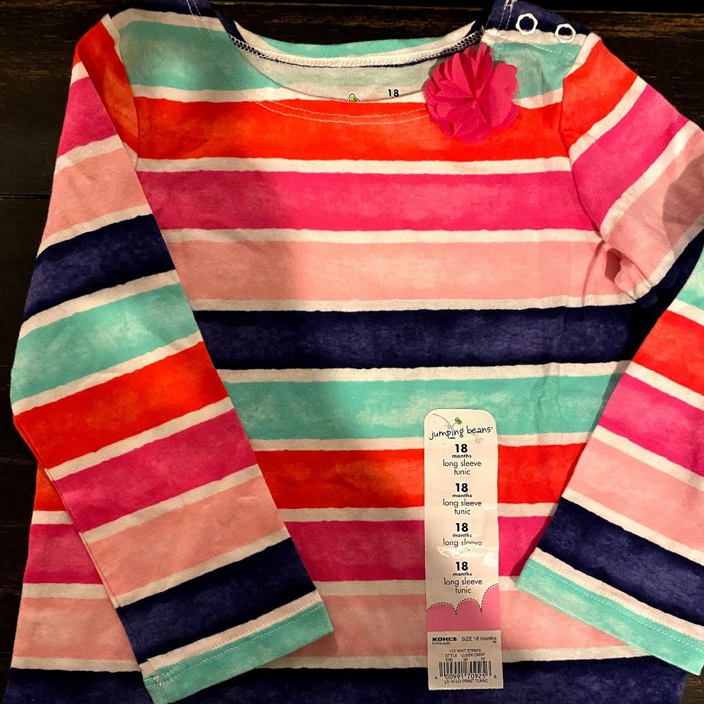 Striped long-sleeved shirt